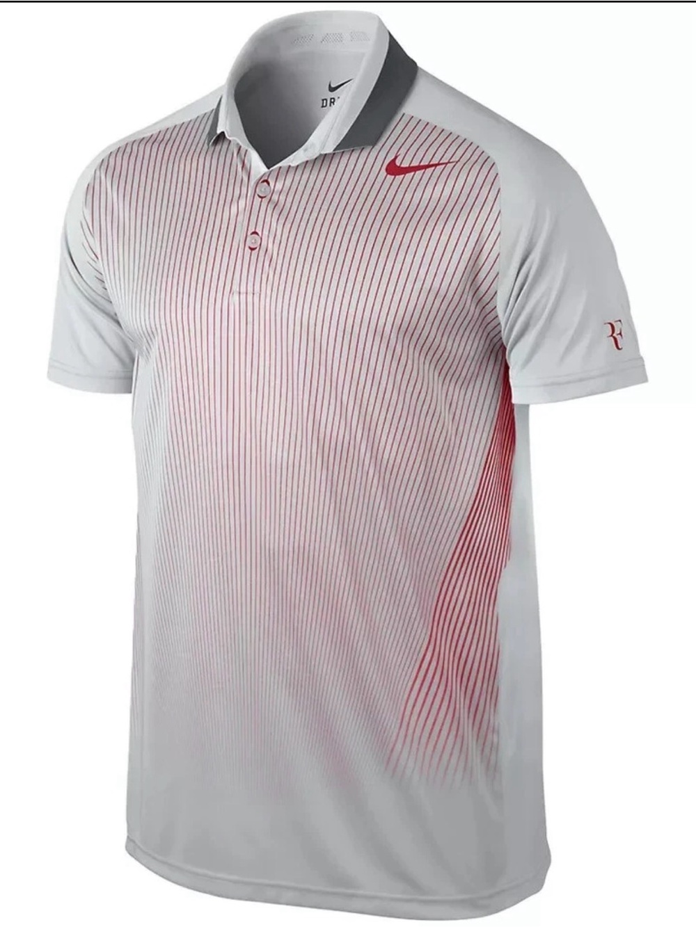Nike Roger Federer RF 2013 Shanghai Tennis Polo Shirt Medium